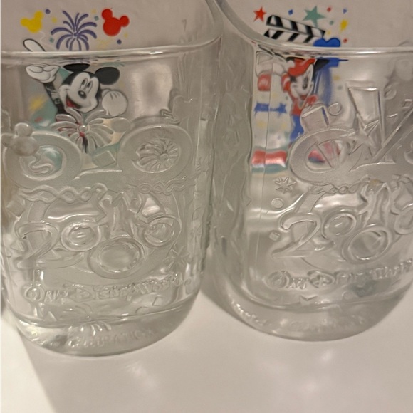 McDonalds Disney MILLENIUM Square Glasses Set of 2- Vintage 2000 Collectible! - Picture 2 of 4